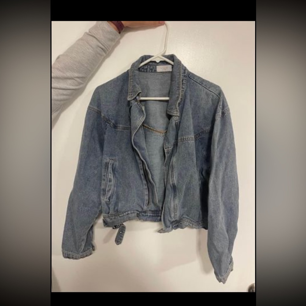 Sage the Label denim bomber jacket